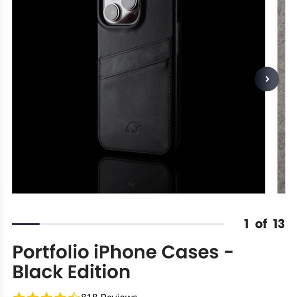 Bullstrap Portfolio iPhone Cases - Black Edition - Picture 4 of 4